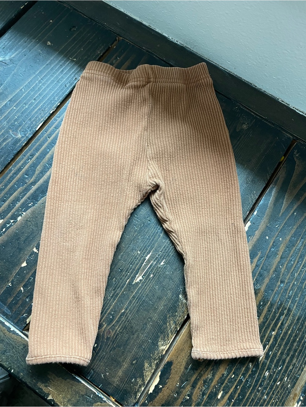 Kids Ribbed Brown Bottoms - Comfortable Everyday Pants